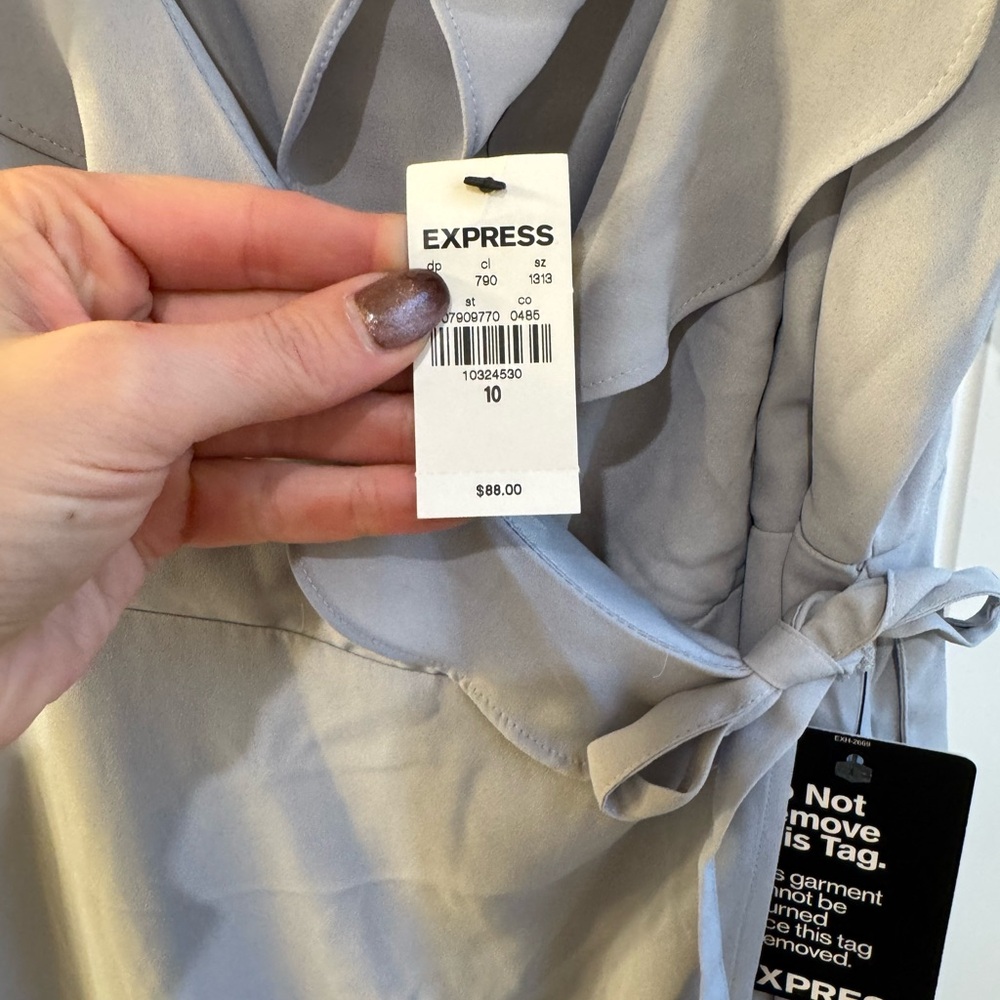 Express Ruffle Maxi Wrap Dress - Picture 2 of 3